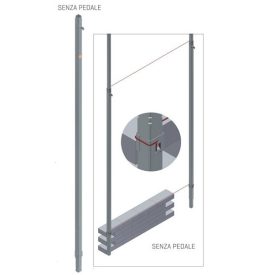 Rigla, calandru EXTRA 2.2-3.3m fara pedala (C341Z) (Rigoni)