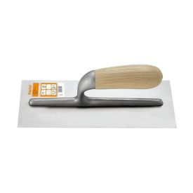 Gletiera inox cu maner lemn 12x28 cm (K-123011)