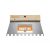 Spatula 20cm cu dinti patrati 4x2.5x1mm (K-123190)