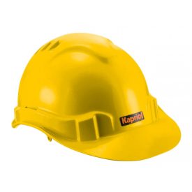 Casca profesionala cu visiera, galben (K-128505)