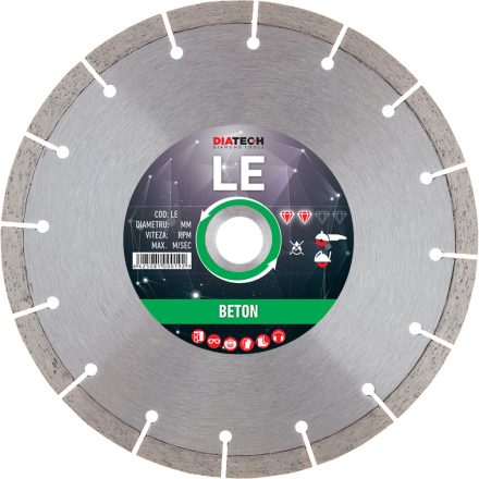 Disc diamantat segmentat LE230, 230x22,2x10 mm (LE230)