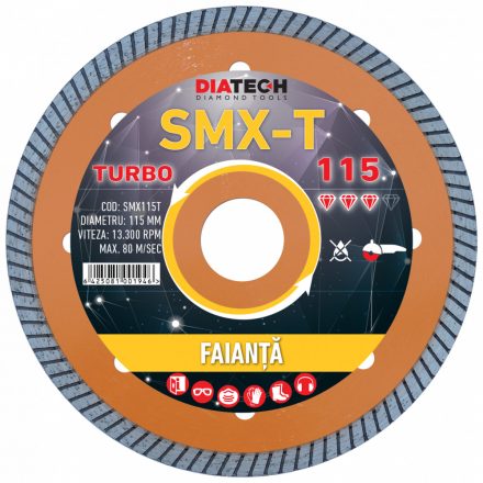 Disc diam. turbo pt. faianta SMX115T (SMX115T)