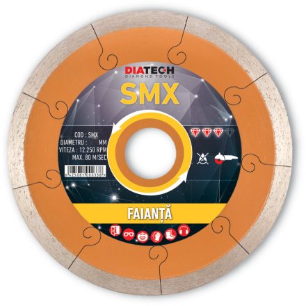 Disc diam. pt. faianta SMX250, 250x25,4/30x7,5 mm (SMX250)