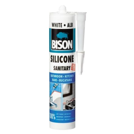 BISON Silicon Sanitar alb 280ml (TM-423005)